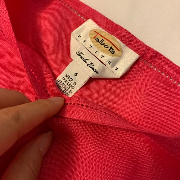 Linen Talbots square neck tank - Picture 5 of 9